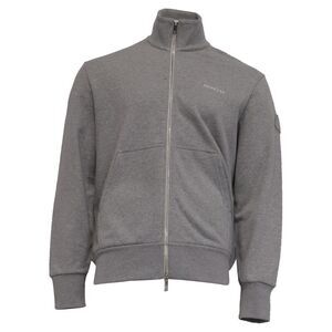 Moncler Sweat Track Jacket in Grey Cotton
